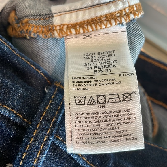 GAP High Waist Skinny Stretch Denim Ankle Jeans Sz 12 EUC - Picture 7 of 7